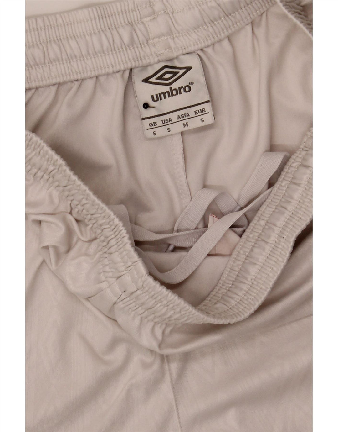Umbro Mens Sport Shorts Pequeno Poliéster Branco