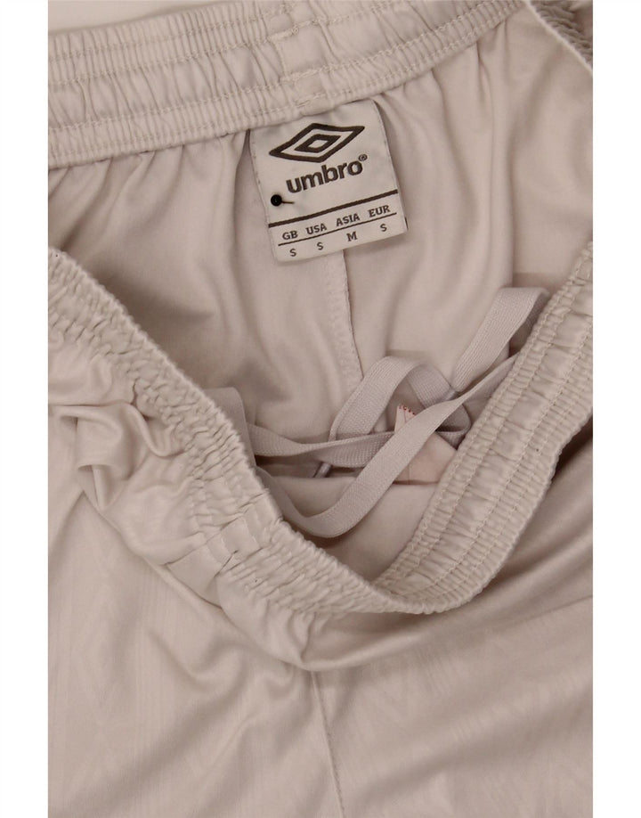 Umbro Mens Sport Shorts Pequeno Poliéster Branco
