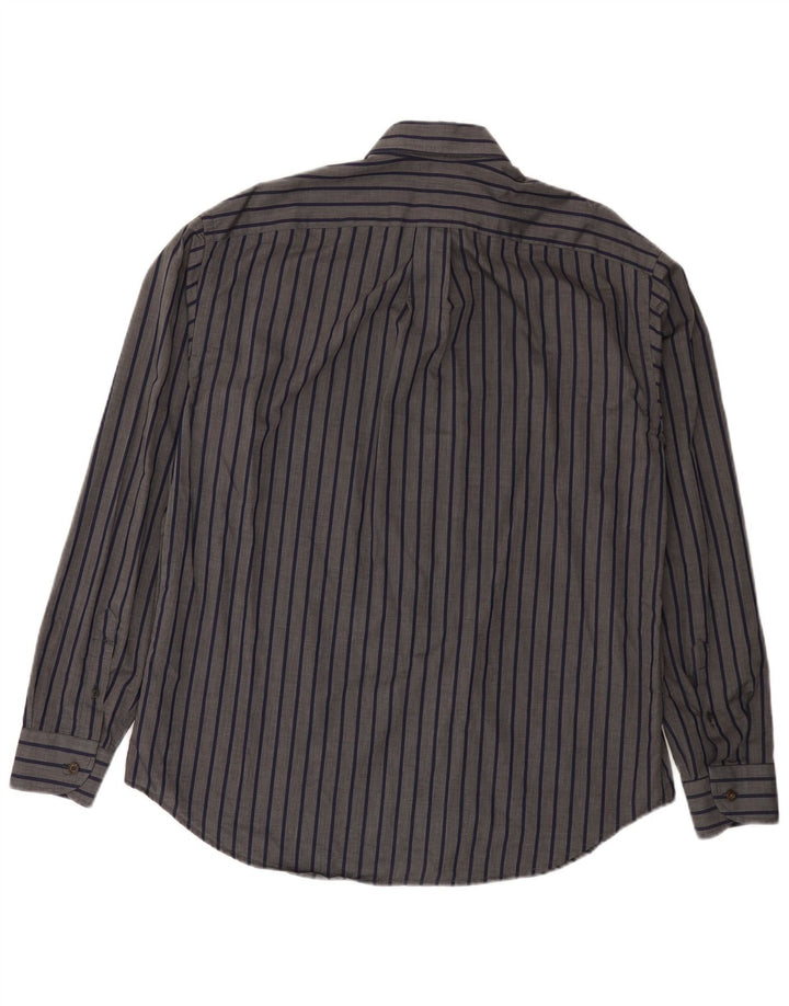 Camisa masculina Harmont & Blaine 2XL algodão listrado cinza