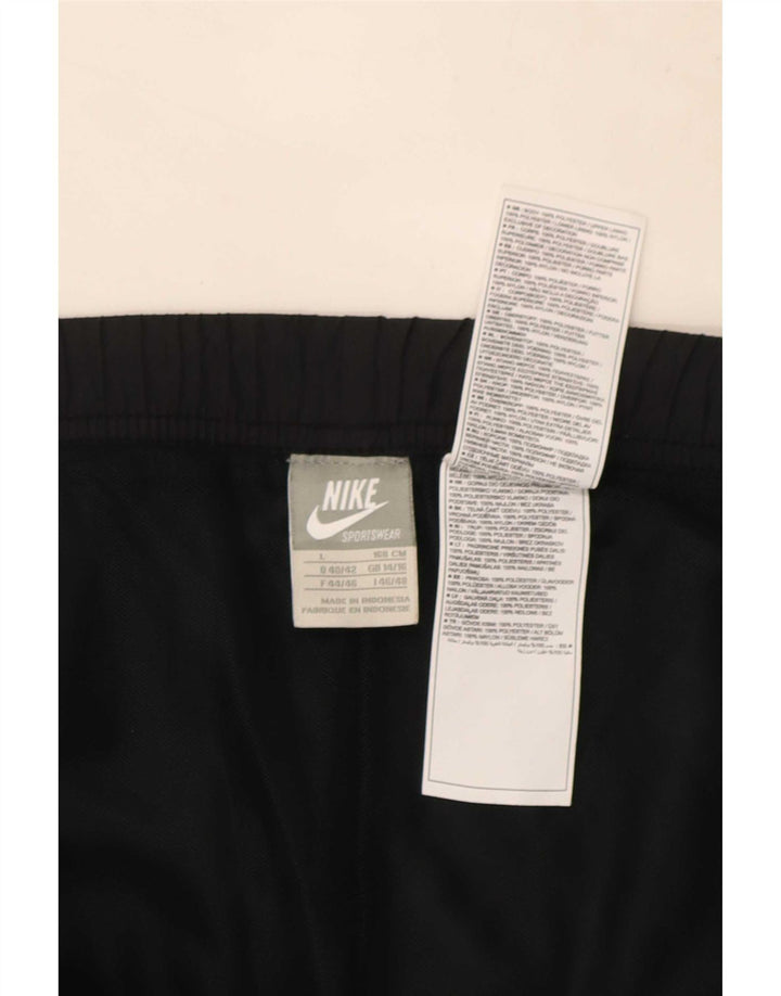 Calça de treino feminina Nike Joggers UK 14/16 grande poliéster preto