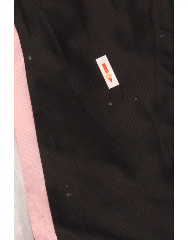 Lotto Womens Graphic Tracksuit Top Jacket UK 10 Small Black Colourblock