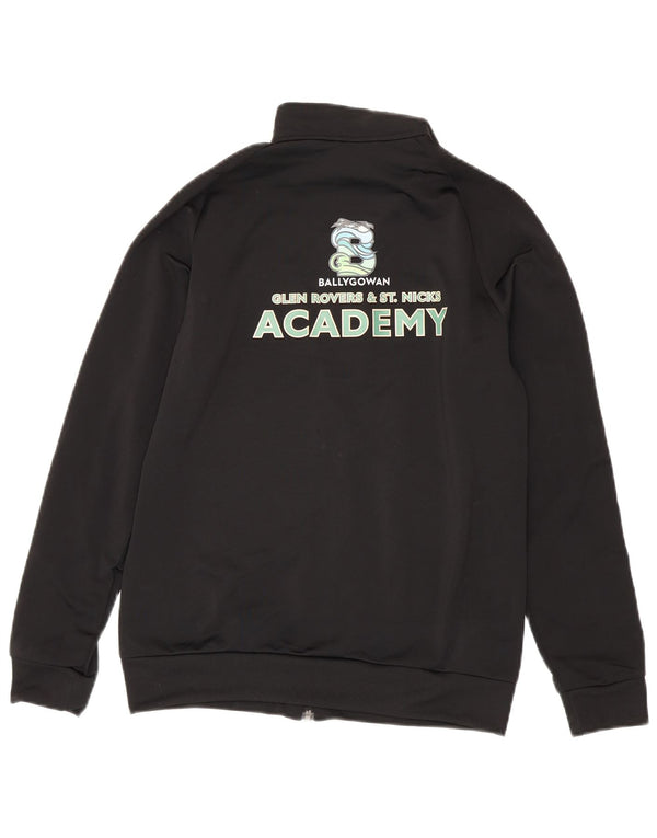 Casaco de treino gráfico Adidas Boys 13-14 anos preto poliéster