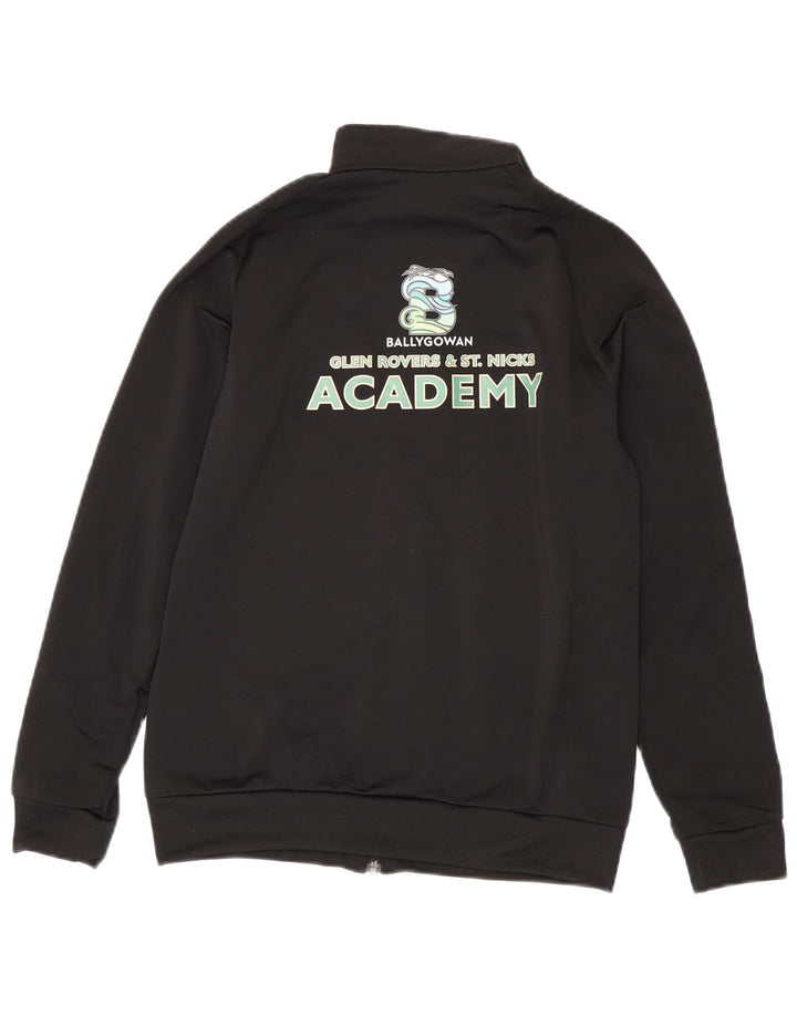 Casaco de treino gráfico Adidas Boys 13-14 anos preto poliéster
