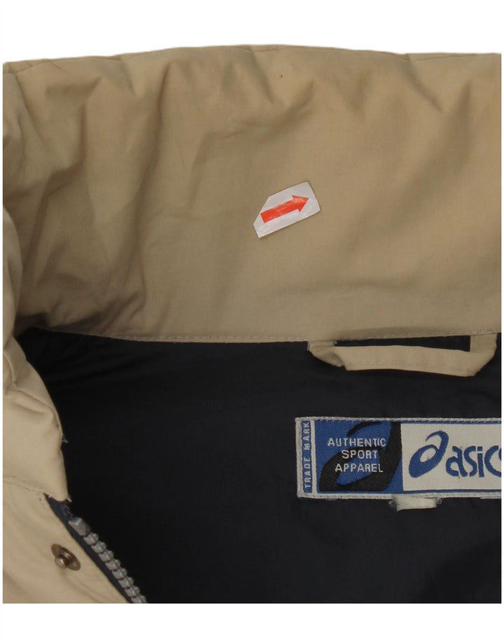 Colete acolchoado masculino Asics UK 42 XL poliéster bege