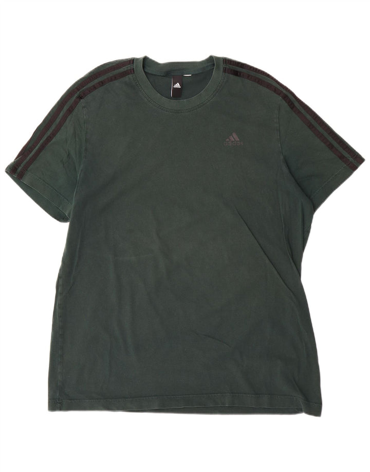 Adidas Mens Camiseta Top Grande Verde