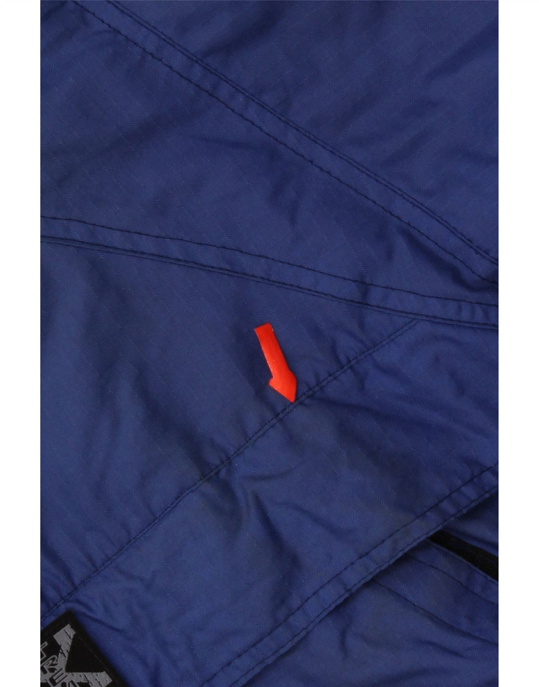 Jaqueta de esqui vintage masculina gráfica pulôver UK 42 XL azul poliamida