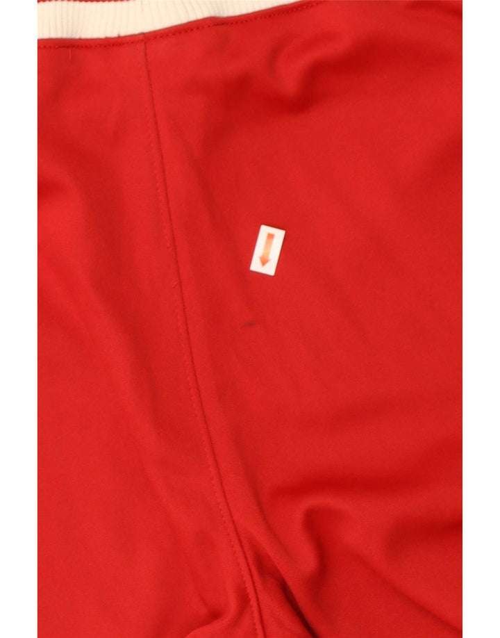 Calça de treino feminina Lotto UK 14 grande poliéster colorblock vermelho