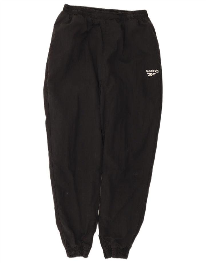 Reebok Mens Classic Calças de treino Joggers Médio Preto Poliéster