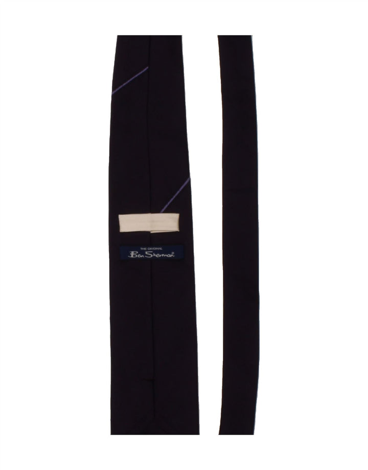 BEN SHERMAN Mens Tie One Size Purple Silk Vintage Ben Sherman and Second-Hand Ben Sherman from Messina Hembry 