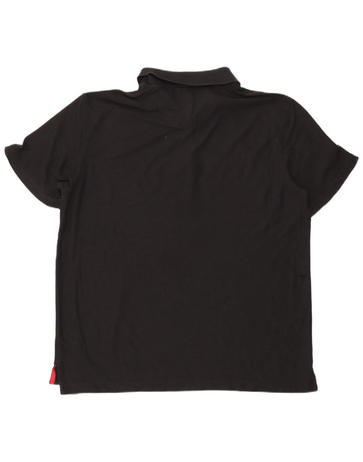Camisa polo masculina IZOD 2XL algodão preto