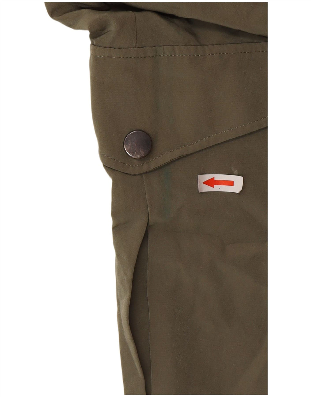 Zara Calça feminina joggers cargo pequena W28 L27 cáqui poliéster