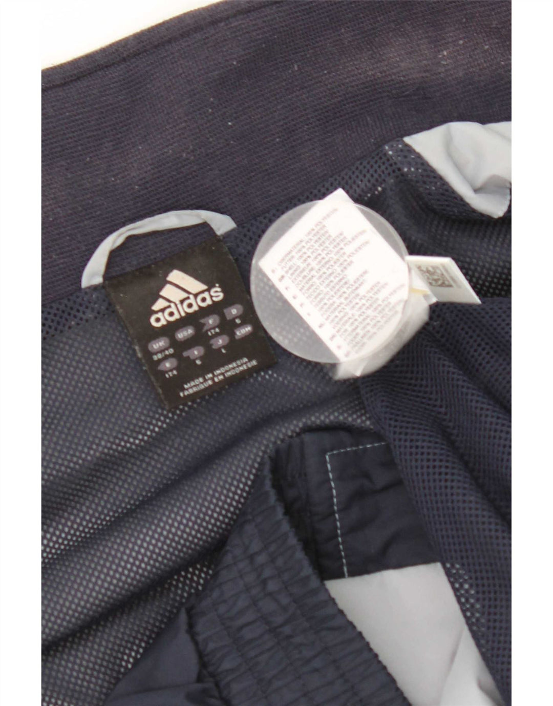 Adidas Mens Tracksuit Top Jacket UK 38/40 Médio Azul Marinho Colorblock