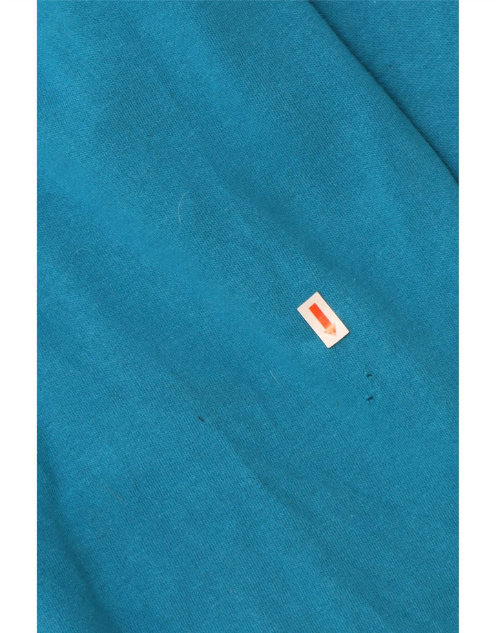 VANS Mens Graphic Zip Hoodie Sweater Small Blue Cotton