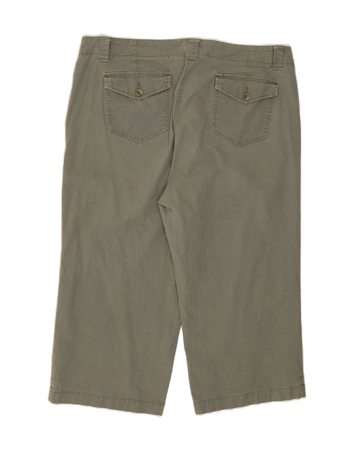 DOCKERS Womens Capri Trousers US 18 2XL W36 L20 Grey Cotton Vintage Dockers and Second-Hand Dockers from Messina Hembry 