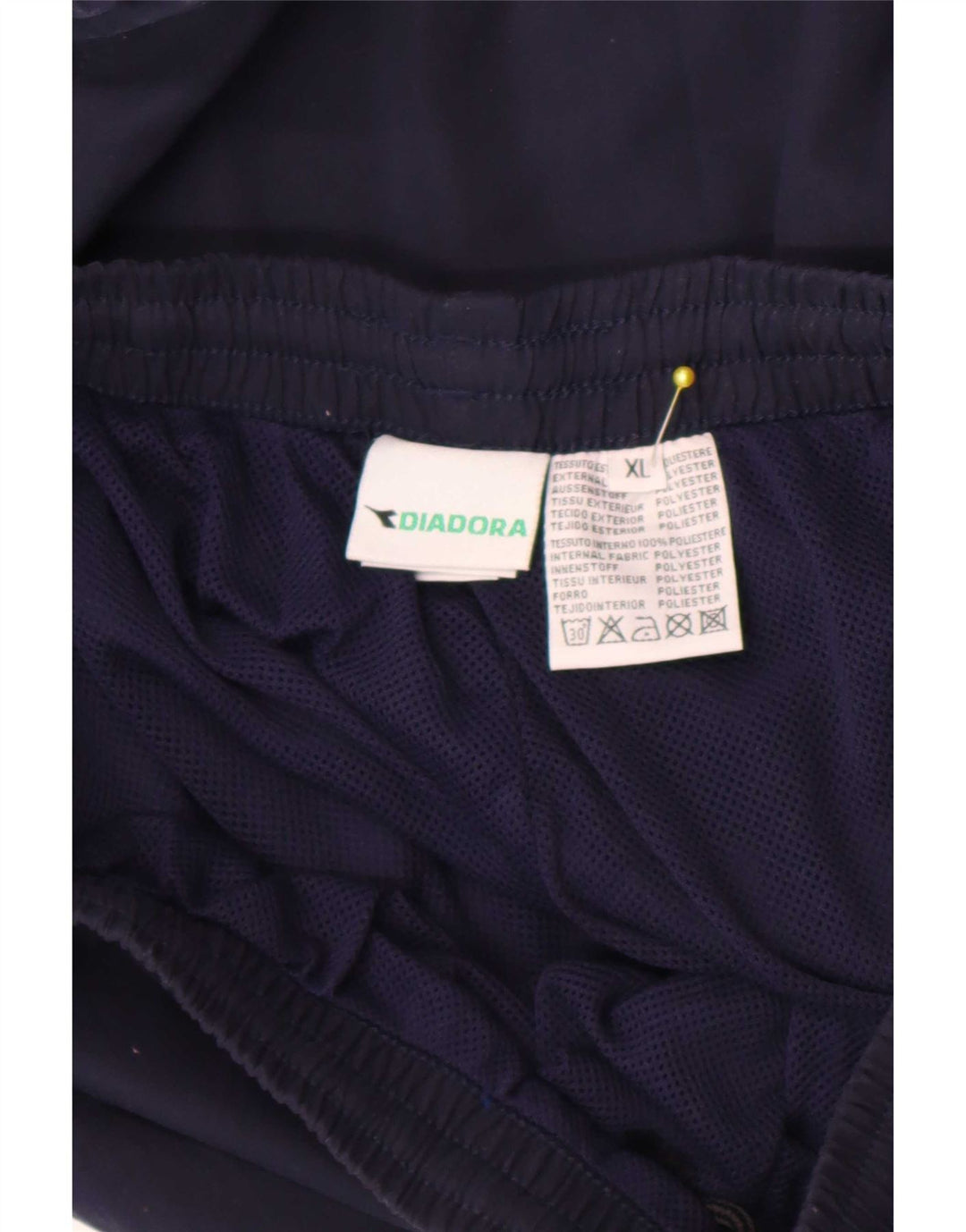 Calça de treino masculina Diadora Joggers XL azul marinho poliéster