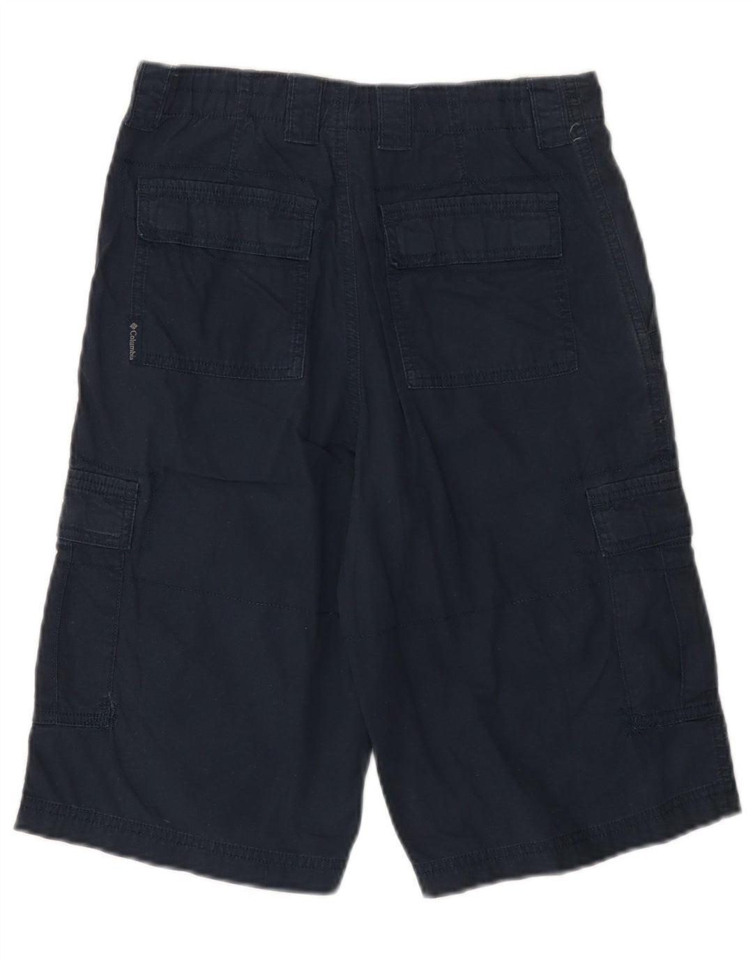 COLUMBIA Meninos Cargo Shorts 15-16 Anos W26 Azul Marinho Algodão