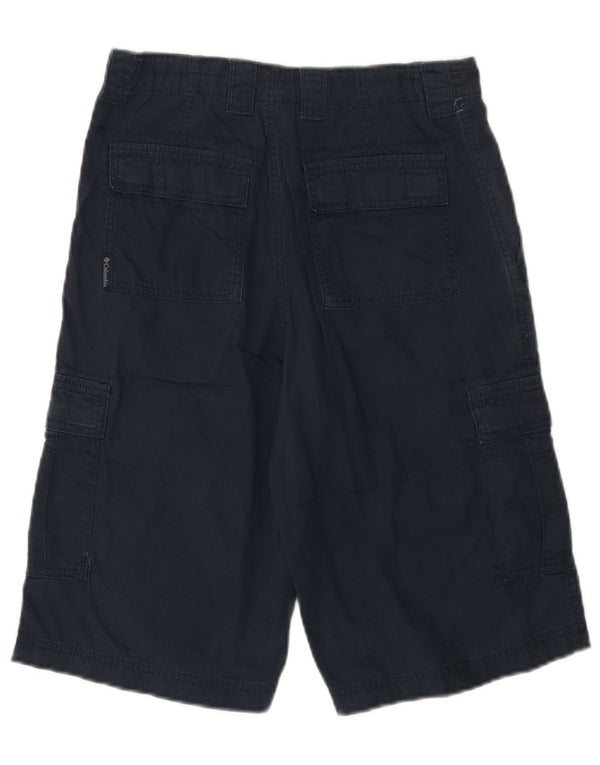 COLUMBIA Meninos Cargo Shorts 15-16 Anos W26 Azul Marinho Algodão