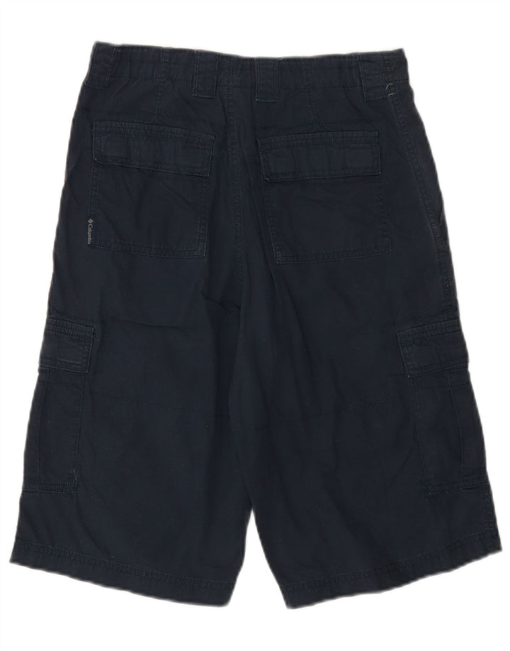 COLUMBIA Meninos Cargo Shorts 15-16 Anos W26 Azul Marinho Algodão