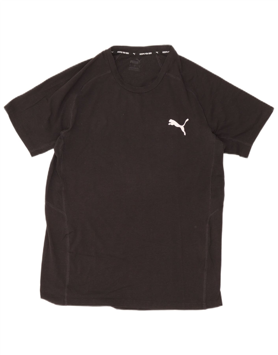 Puma Camiseta Masculina Top Médio Algodão Preto