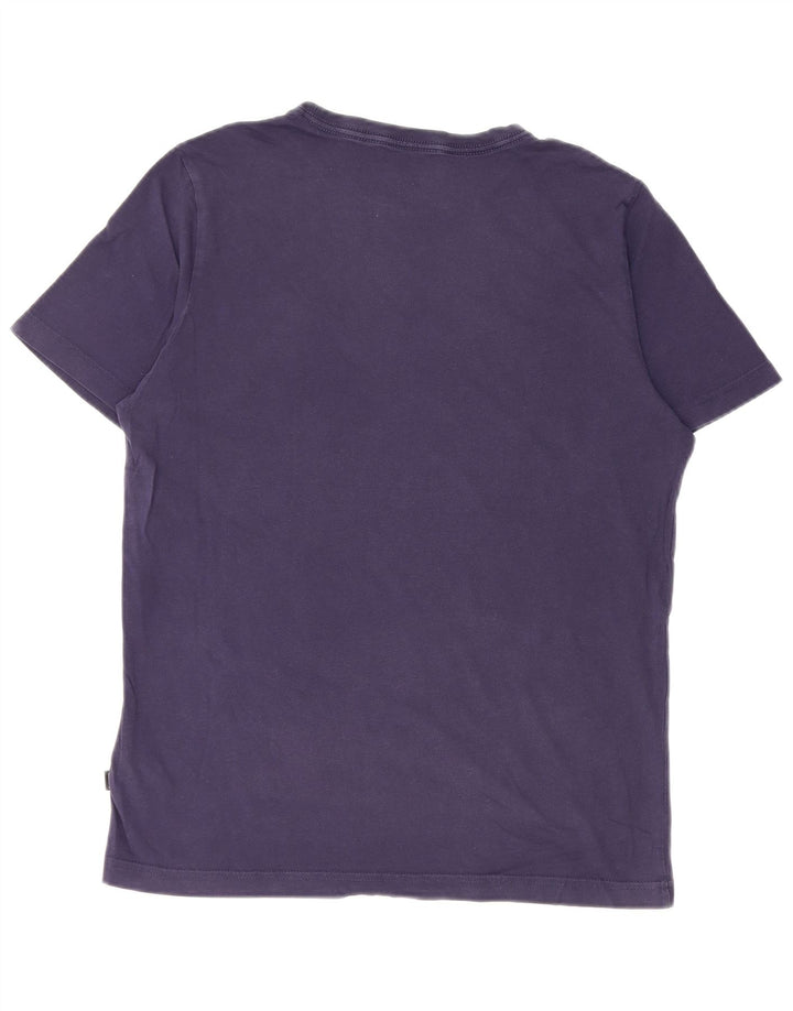 Camiseta masculina Puma pequena algodão azul marinho