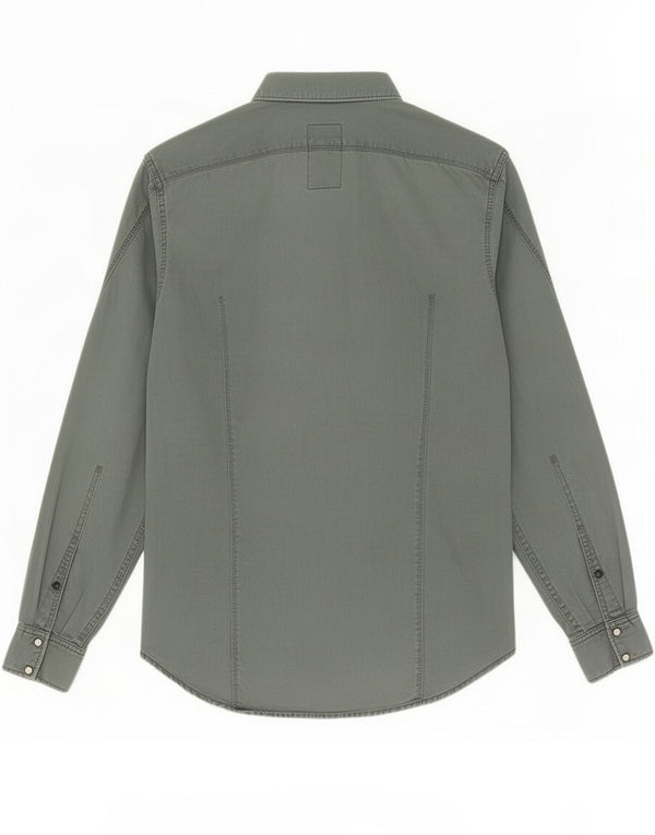 Camisa masculina G-Star algodão verde médio