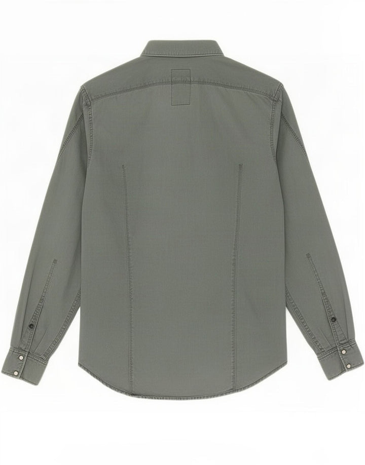 Camisa masculina G-Star algodão verde médio