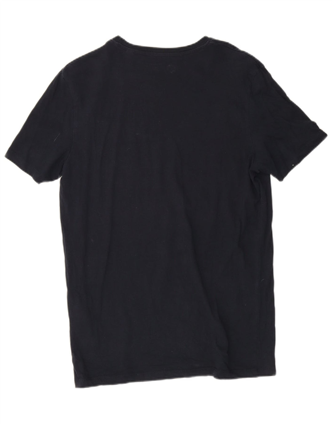 Camiseta gráfica masculina Jack & Jones Top médio algodão azul marinho