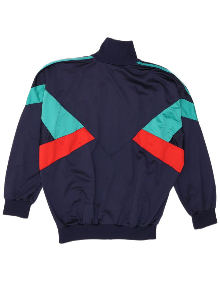 Adidas Mens Treino Top Jacket 2XL Azul Marinho Colorblock Poliéster