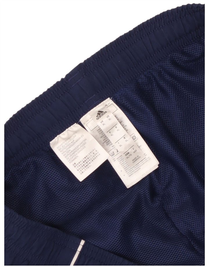 Calça de treino masculina Adidas XL azul marinho poliéster