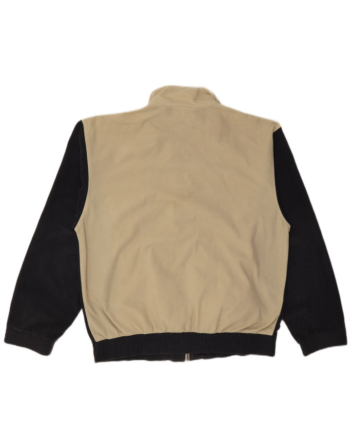 KAPPA Mens Treino Top Jaqueta Grande Off White Colourblock