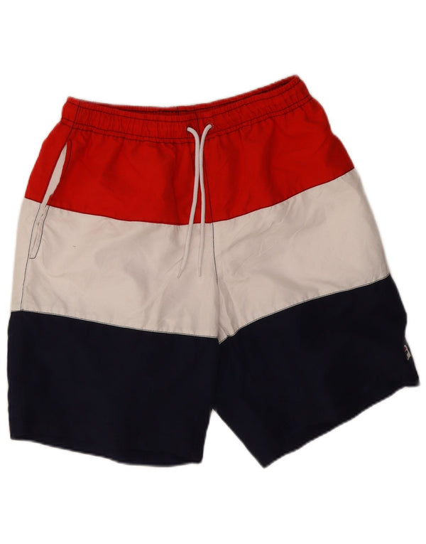 Fila Mens Natação Shorts Grande Multicolorido Colourblock Poliéster
