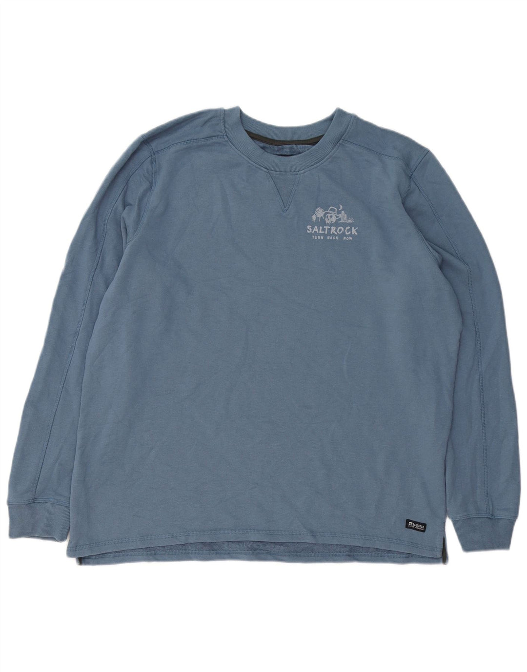 Saltrock moletom gráfico masculino jumper 2XL algodão azul