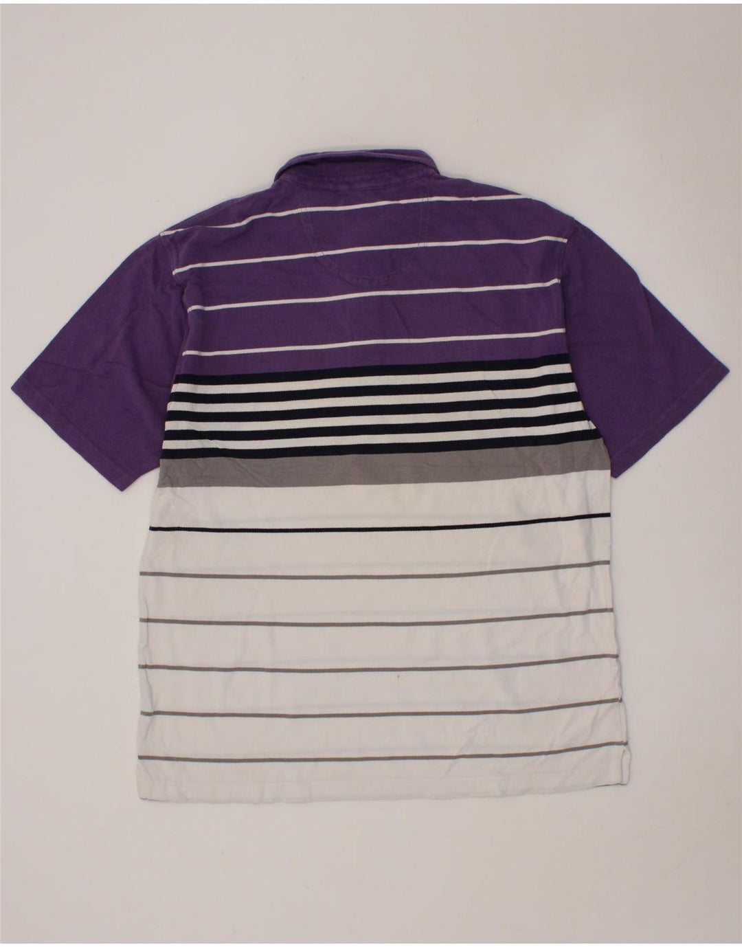 IZOD Mens Polo Shirt XL Purple Colourblock Cotton Vintage Izod and Second-Hand Izod from Messina Hembry 