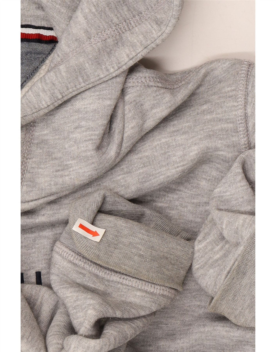 TOMMY HILFIGER Mens Graphic Hoodie Jumper Medium Grey Vintage Tommy Hilfiger and Second-Hand Tommy Hilfiger from Messina Hembry 