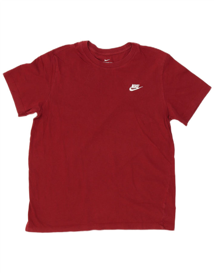Camiseta masculina NIKE grande algodão Borgonha