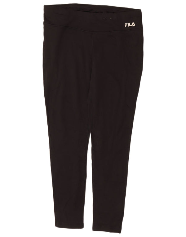 Leggings Fila Mulher UK 18 XL Preto Poliéster