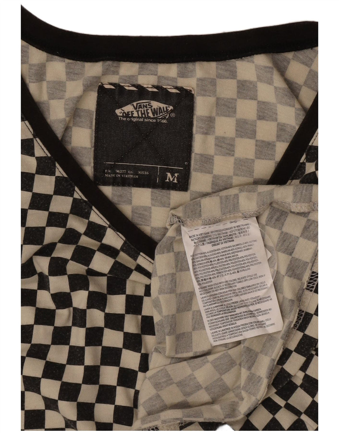 Vans Masculino Colete Top Médio Preto Geométrico Algodão