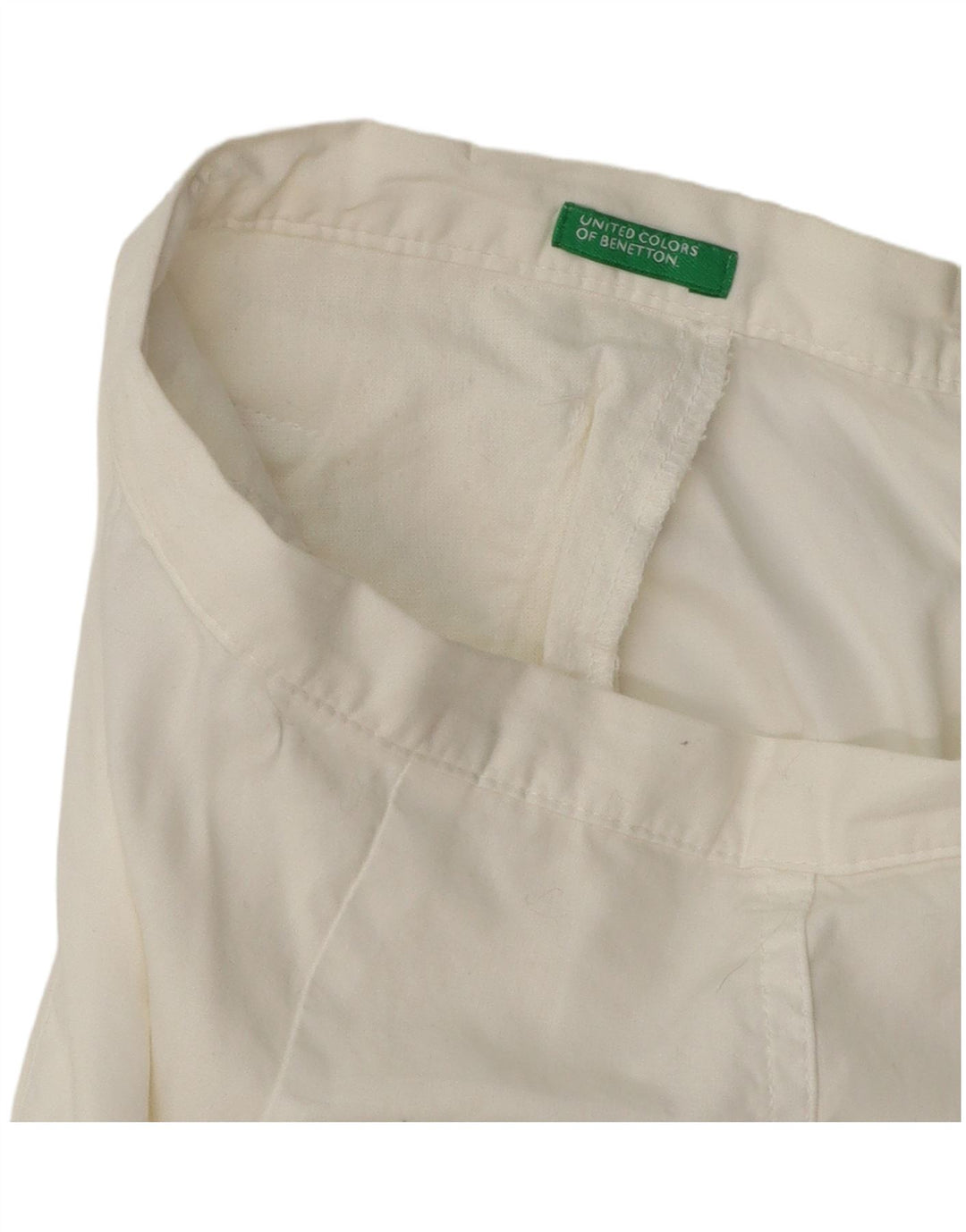 Saia maxi feminina de cintura alta Benetton W30 médio branco
