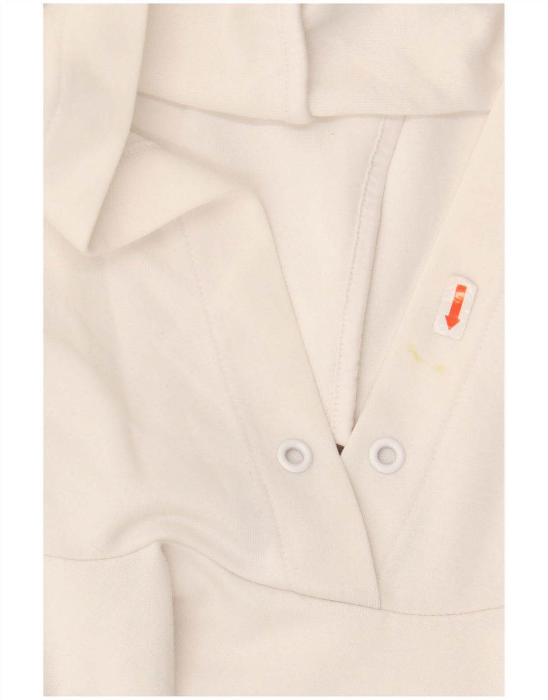 Adidas Womens Graphic Hoodie Jumper UK 8/10 Pequeno Poliéster Branco