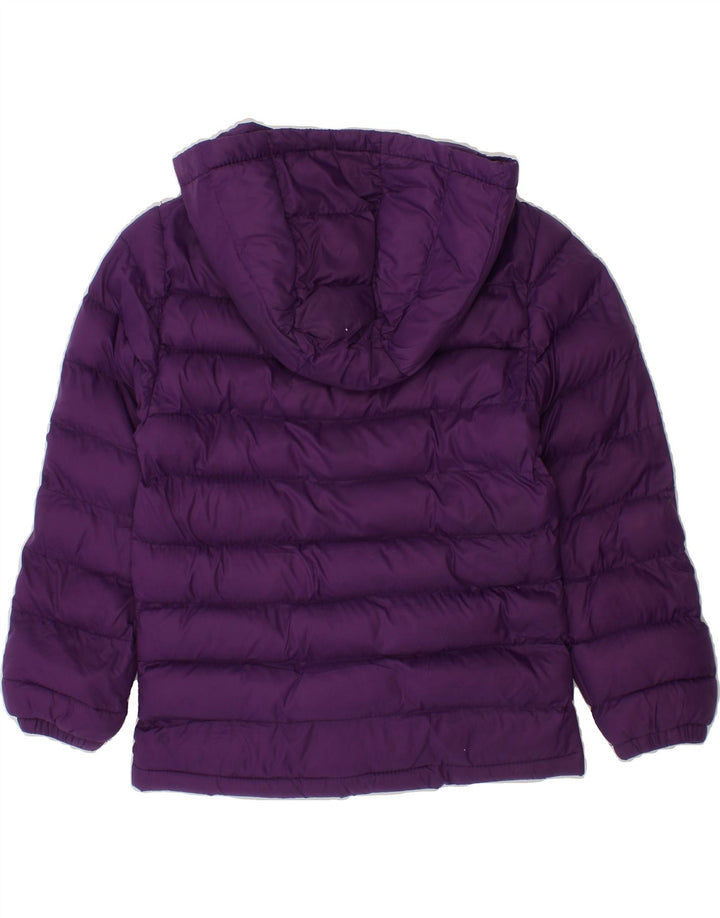 MOUNTAIN WAREHOUSE Girls Hooded Padded Jacket 3-4 Years Purple Nylon Vintage Mountain Warehouse and Second-Hand Mountain Warehouse from Messina Hembry 