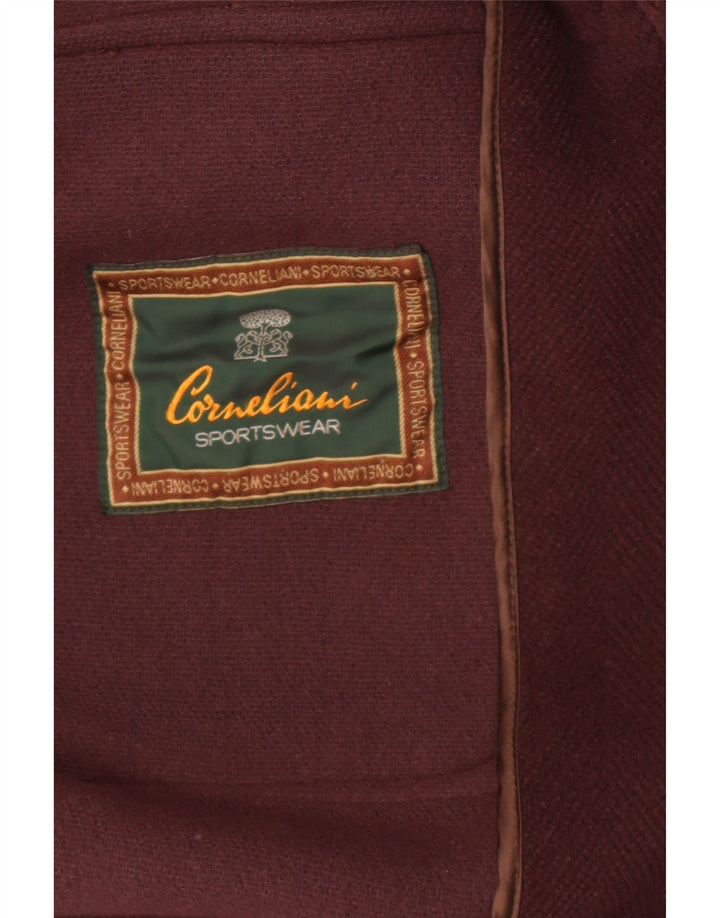 Corneliani casaco feminino grande com capuz e grande tamanho IT 43 grande marrom