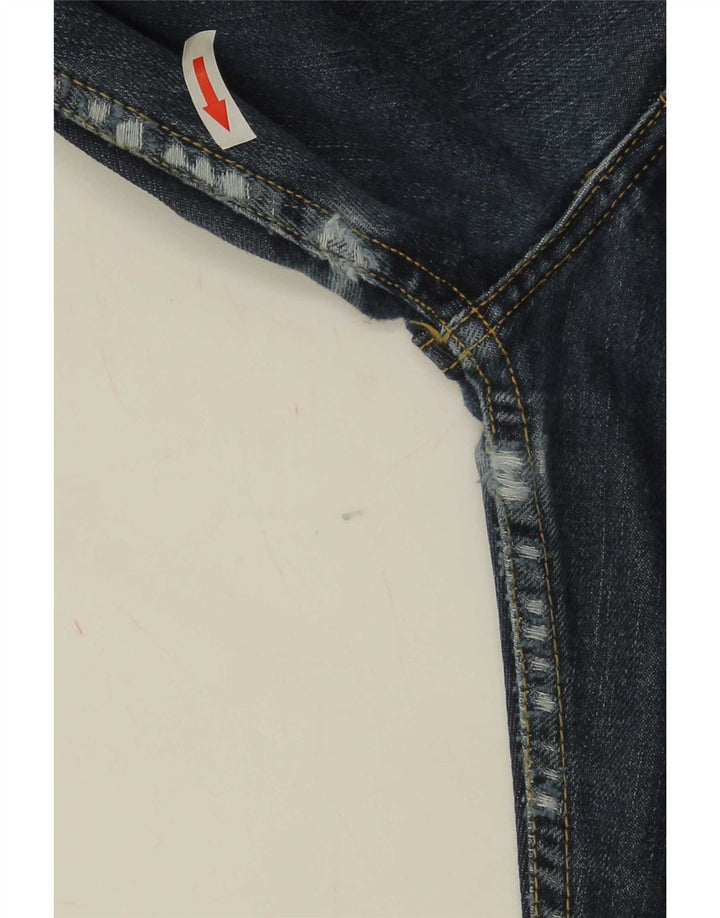 Lee Mens Straight Jeans W30 L29 Azul Marinho Algodão