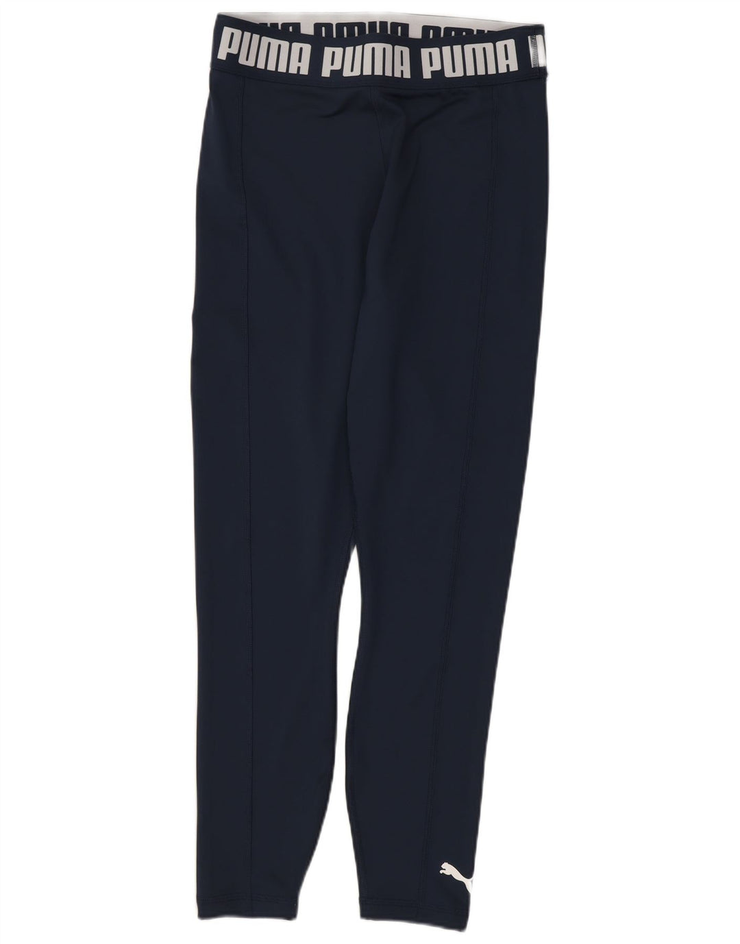 Leggings Puma Feminino UK 10 Pequeno Azul Marinho