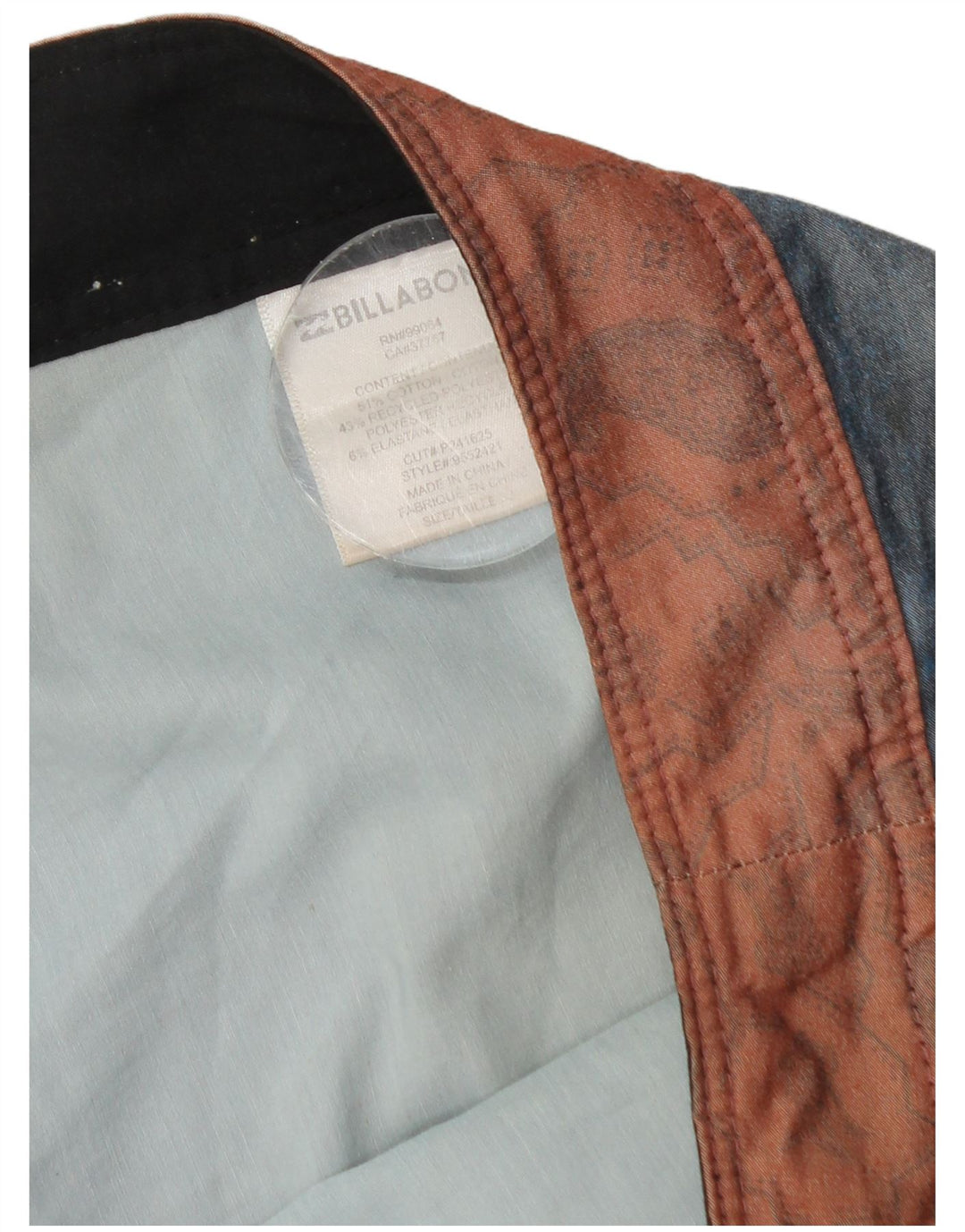 Shorts de natação masculino Billabong médio azul algodão