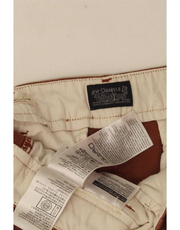 Shorts Chino Masculino Levi's W29 Algodão Marrom Médio