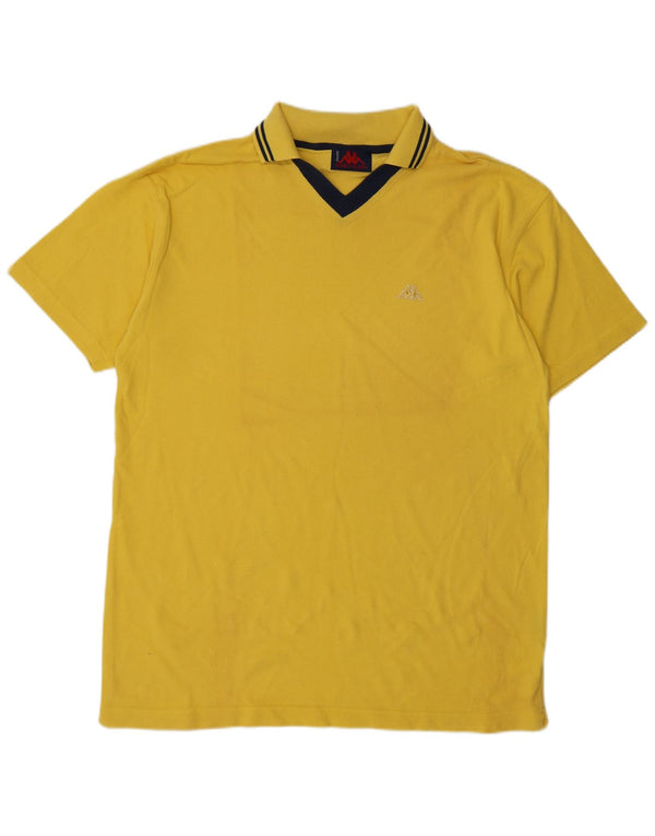Camisa polo masculina Kappa XL algodão amarelo
