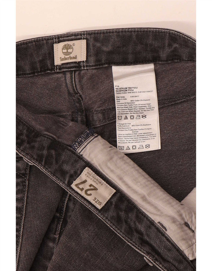 Timberland Jeans Slim Feminino W27 L27 Algodão Cinza