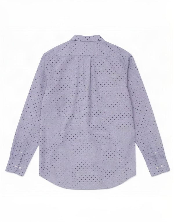 Camisa masculina Gant tamanho 41/42 16 1/2 grande algodão manchado azul