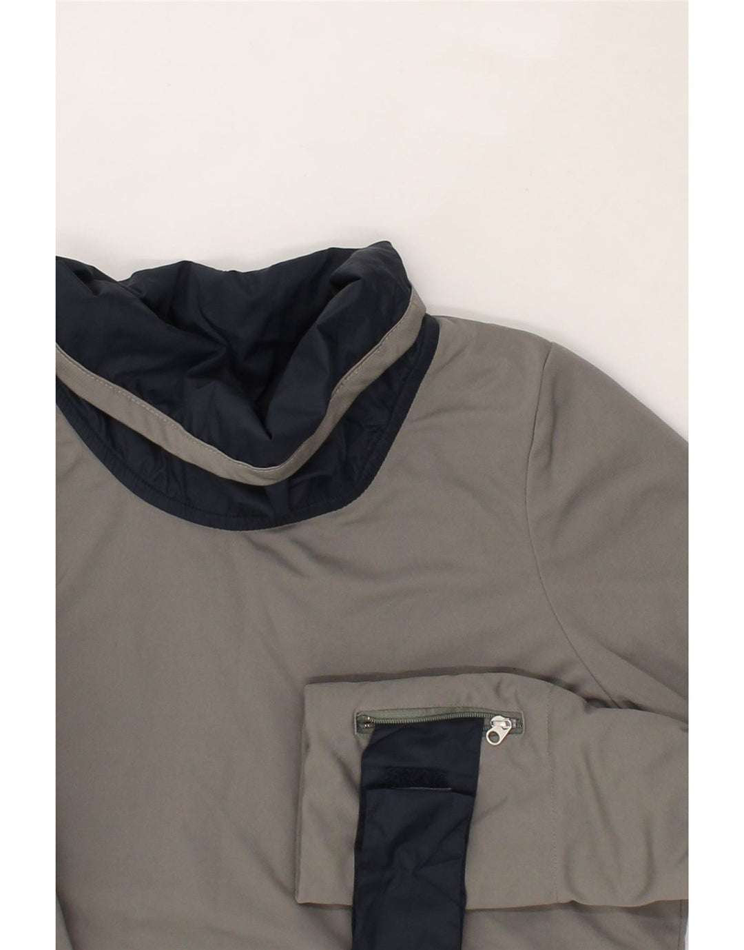 NIKE Womens Pullover Tracksuit Top UK 8/10 Small Grey Polyester Vintage Nike and Second-Hand Nike from Messina Hembry 
