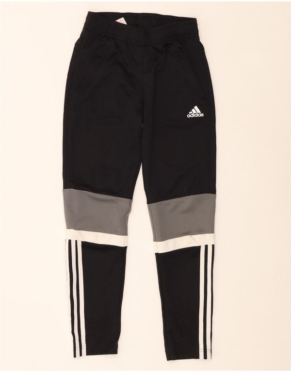 Calças de treino Adidas Boys Climalite 10-11 anos preto colorblock